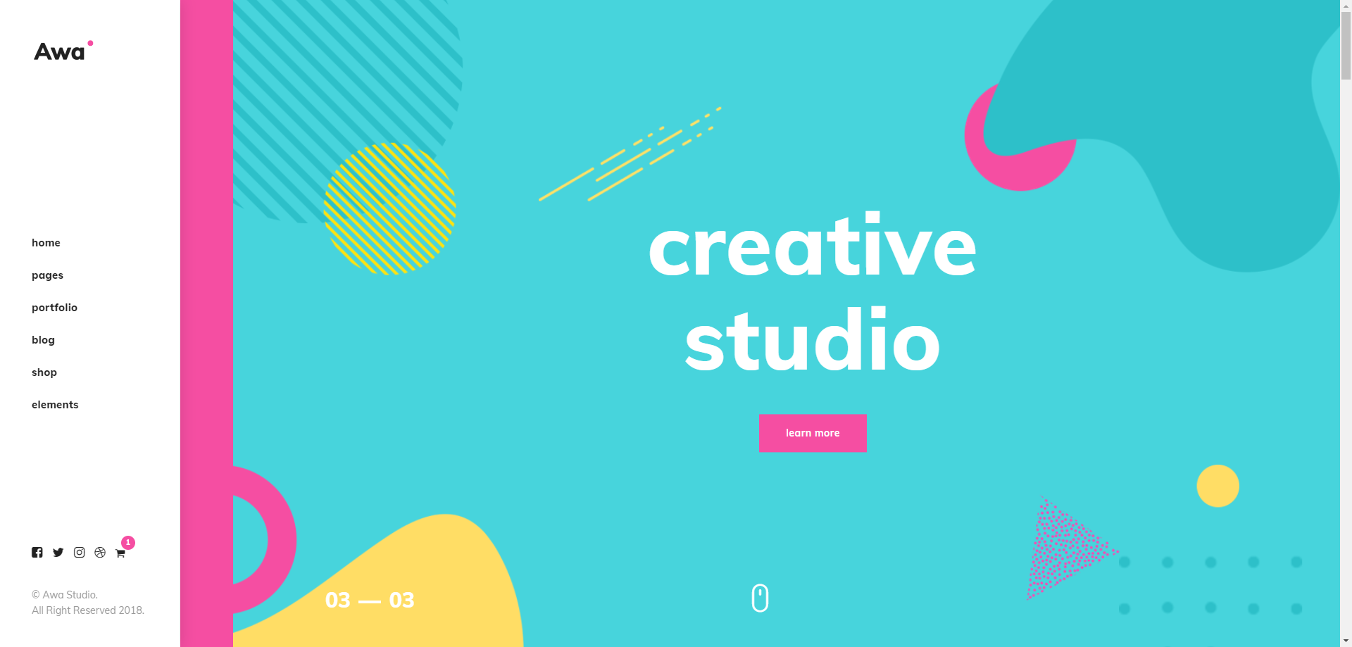 Awa - Creative Portfolio HTML Template